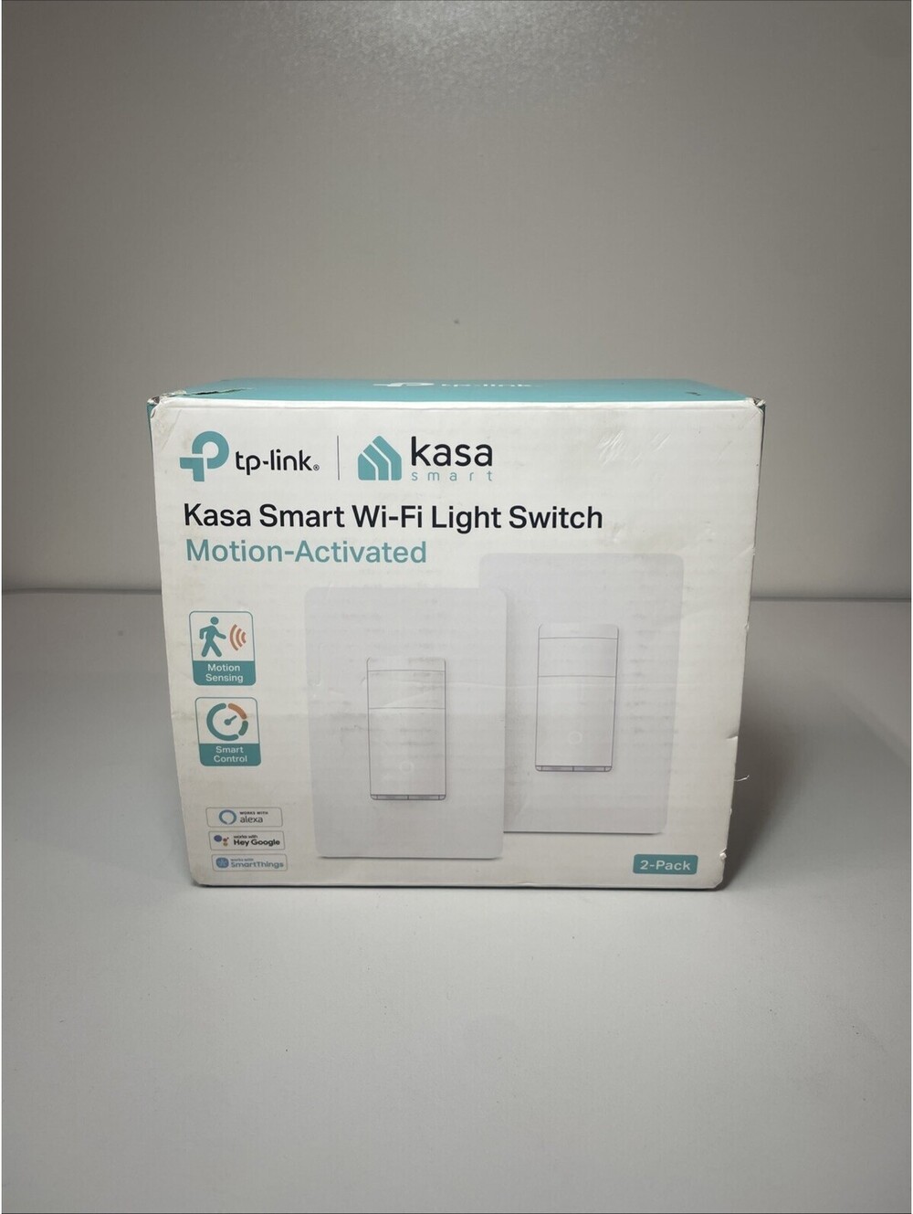TP-Link Kasa Smart Wi-Fi Light Switch KS200MP Motion Activated 2 Pack New Sealed